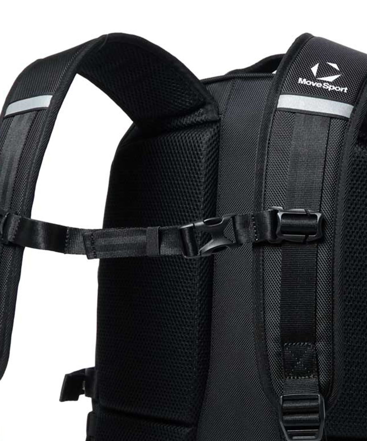 体にフィットするショルダーハーネス形状。