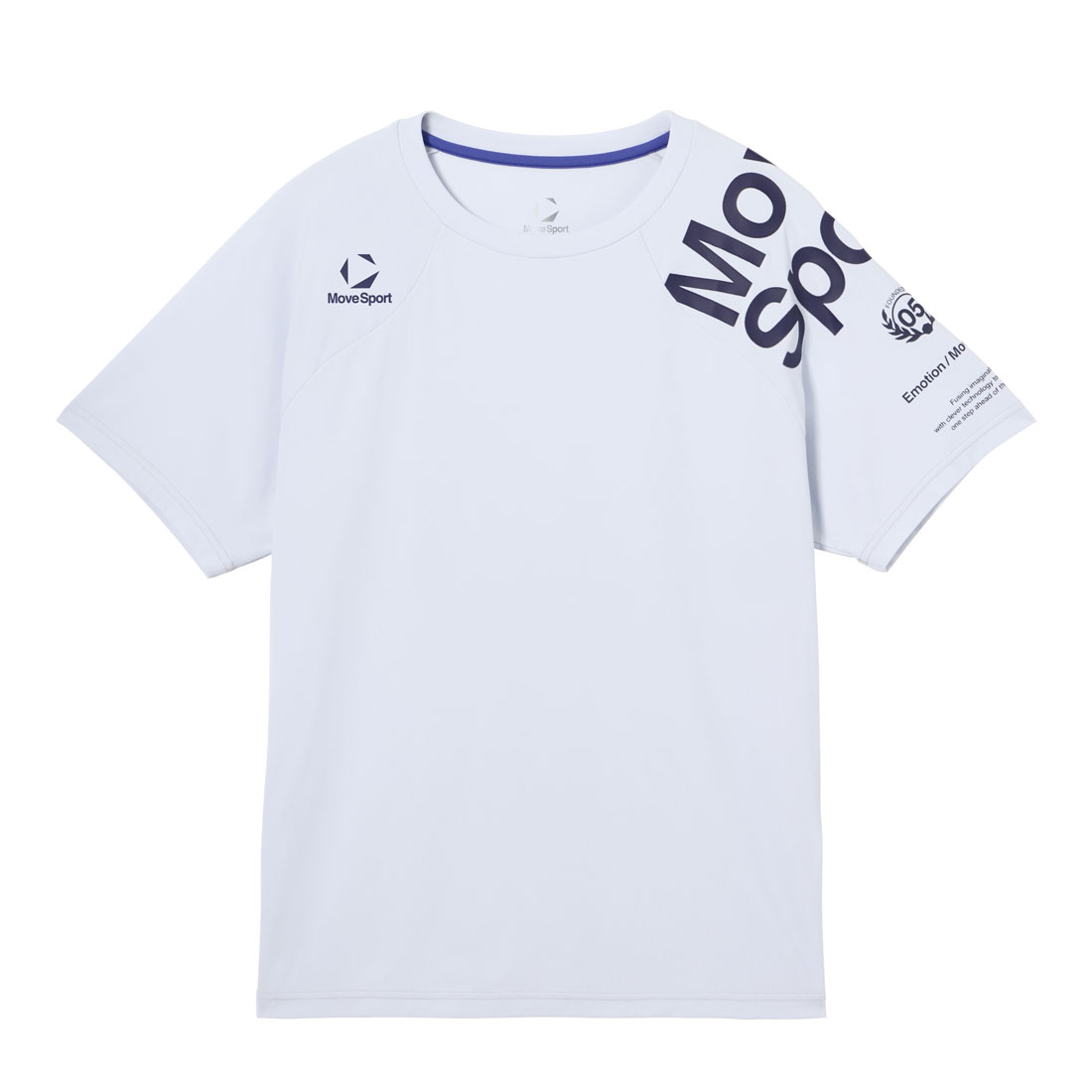 接触冷感半袖シャツ 接触冷感機能を持つムーブスポーツのメンズ冷感スポーツTシャツ。