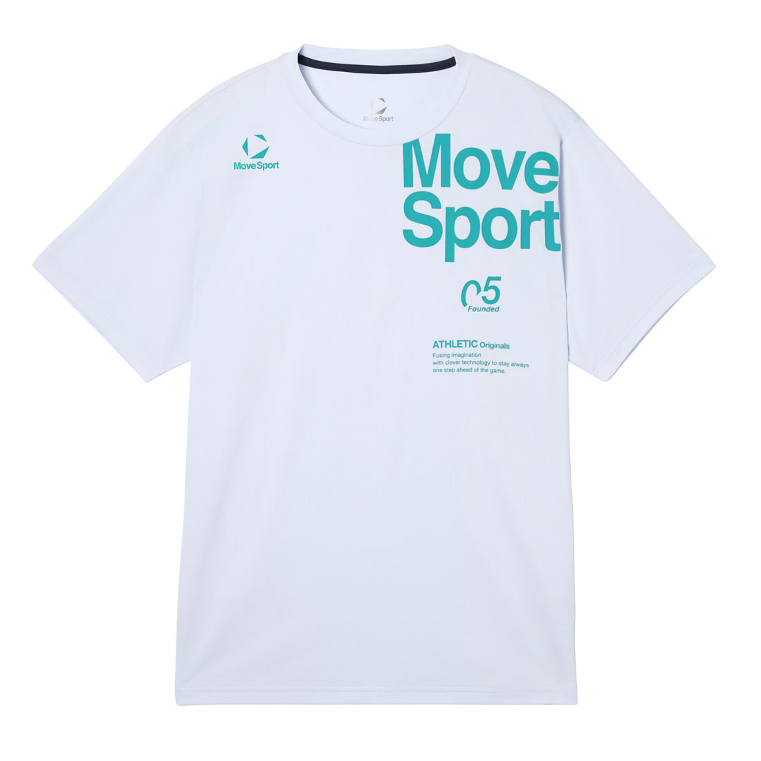 クーリスト半袖シャツ 放熱クーリング機能を持つムーブスポーツのメンズスポーツTシャツ。吸汗速乾で涼しい着心地。