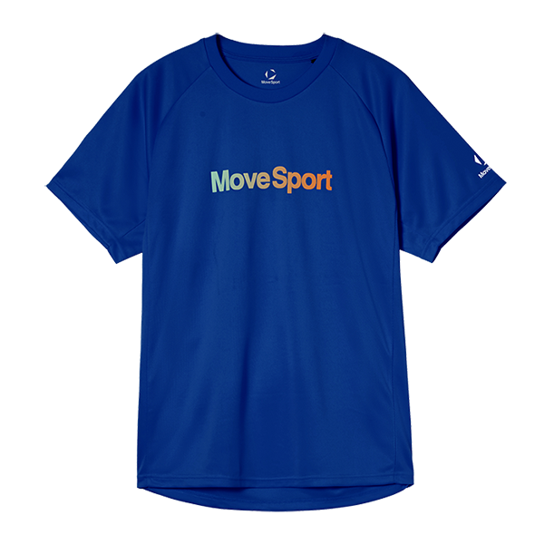 豊富なカラーから選べるバレーTシャツや各部活の練習着におすすめなムーブスポーツの吸汗プラクティスシャツ ブルー