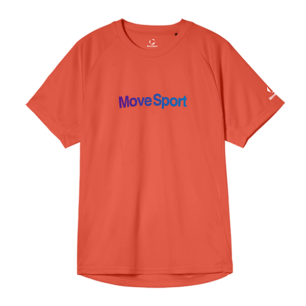 豊富なカラーから選べるバレーTシャツや各部活の練習着におすすめなムーブスポーツの吸汗プラクティスシャツ オレンジ