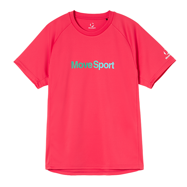 豊富なカラーから選べるバレーTシャツや各部活の練習着におすすめなムーブスポーツの吸汗プラクティスシャツ レッド