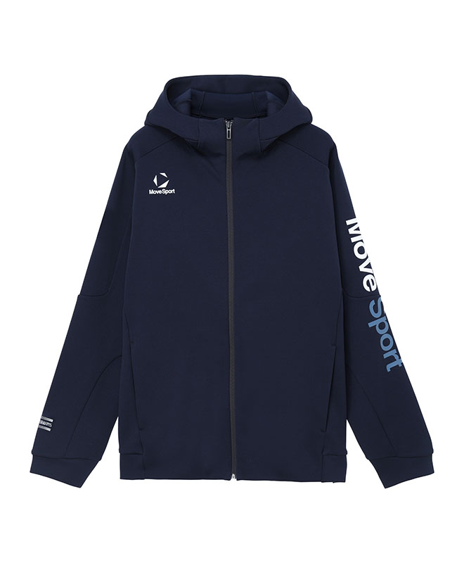 ネイビーのS.F.TECH SHIELDフルジップフーディ