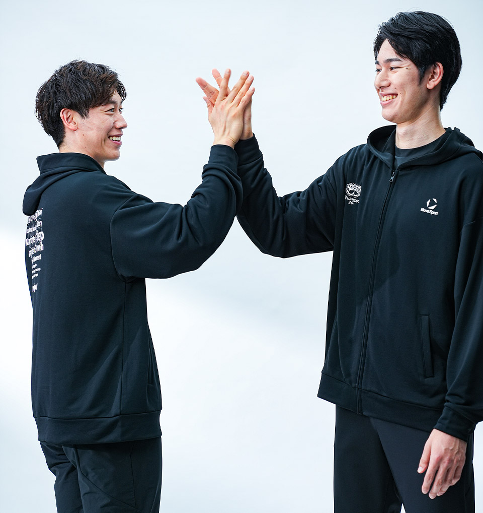 石川選手×甲斐選手コラボ着用イメージ