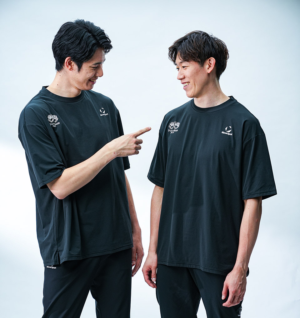 石川選手×甲斐選手コラボ着用イメージ