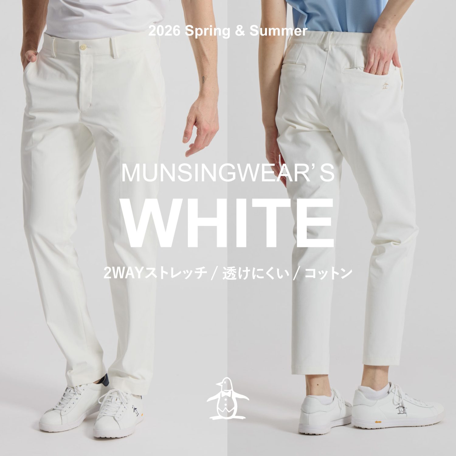 透けにくい白<br />
を追求した<br />
新定番