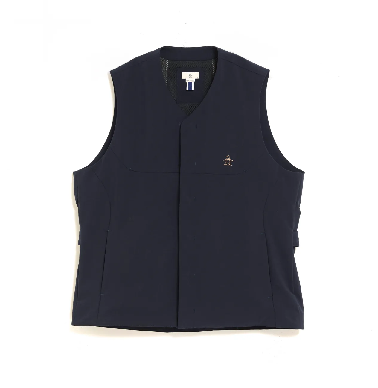 はっ水加工されたゴルフ用メンズベスト