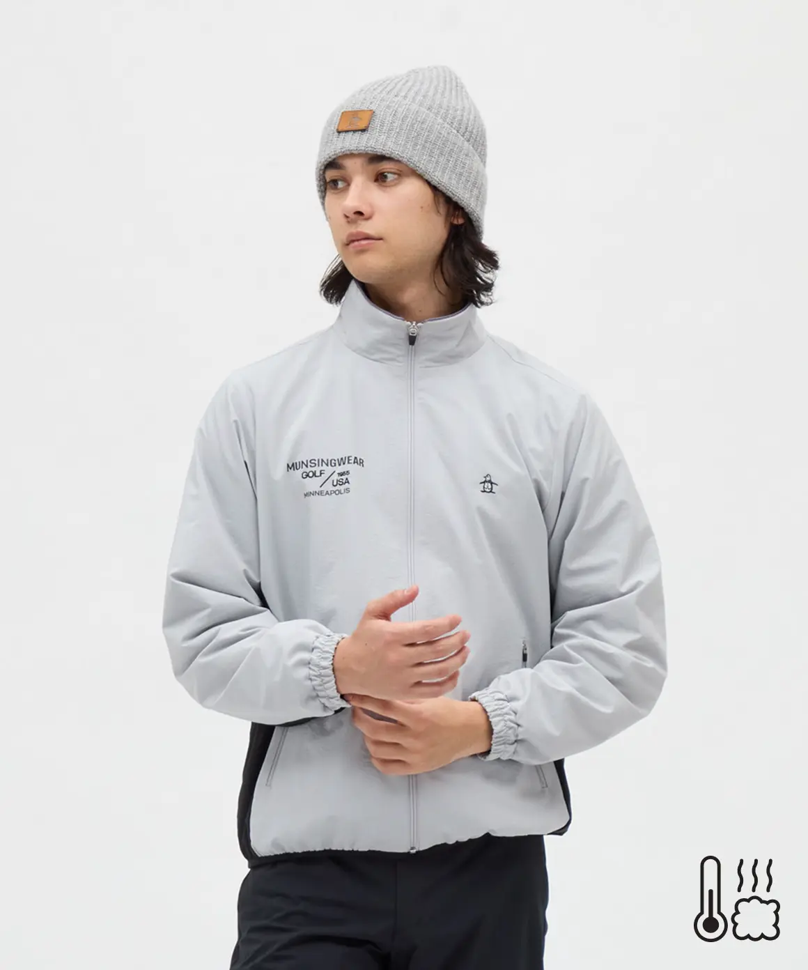 起毛裏地付きメンズゴルフウェア