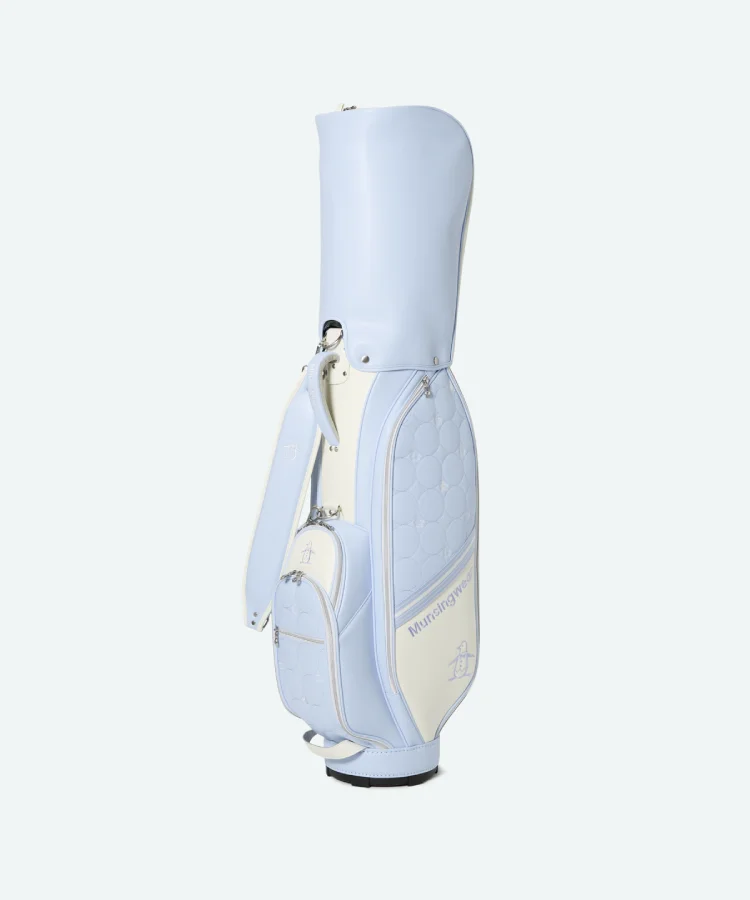 ペンギン刺繍が散りばめられたキャディバッグ