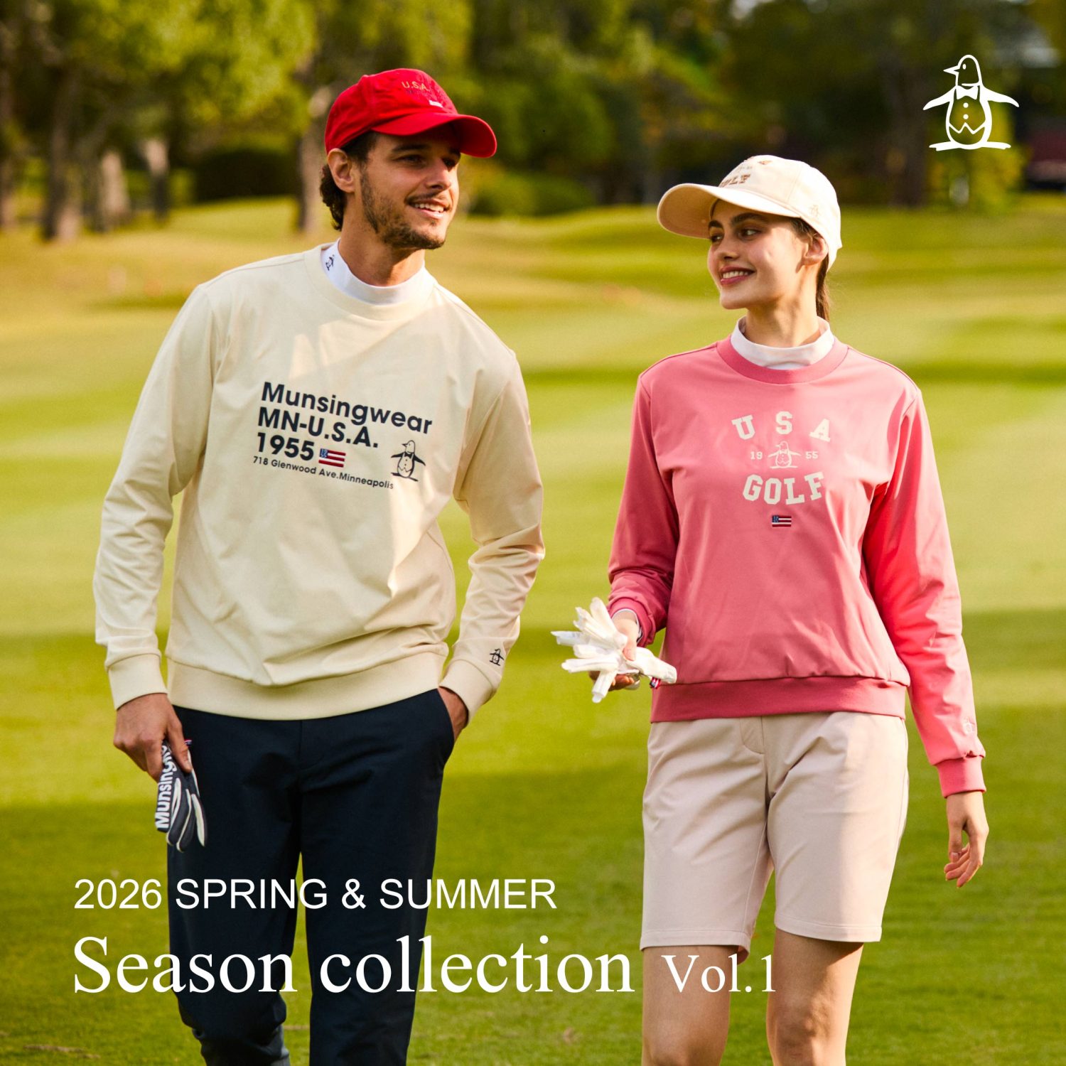 公式】マンシングウェア｜Munsingwear [マンシングウェア] セーター襟脱着 クルーネック 日本製 ペンギン ゴルフ MG5FST01Lレディース