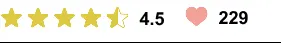 評価4.5（229件）