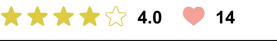 評価4.0（14件）