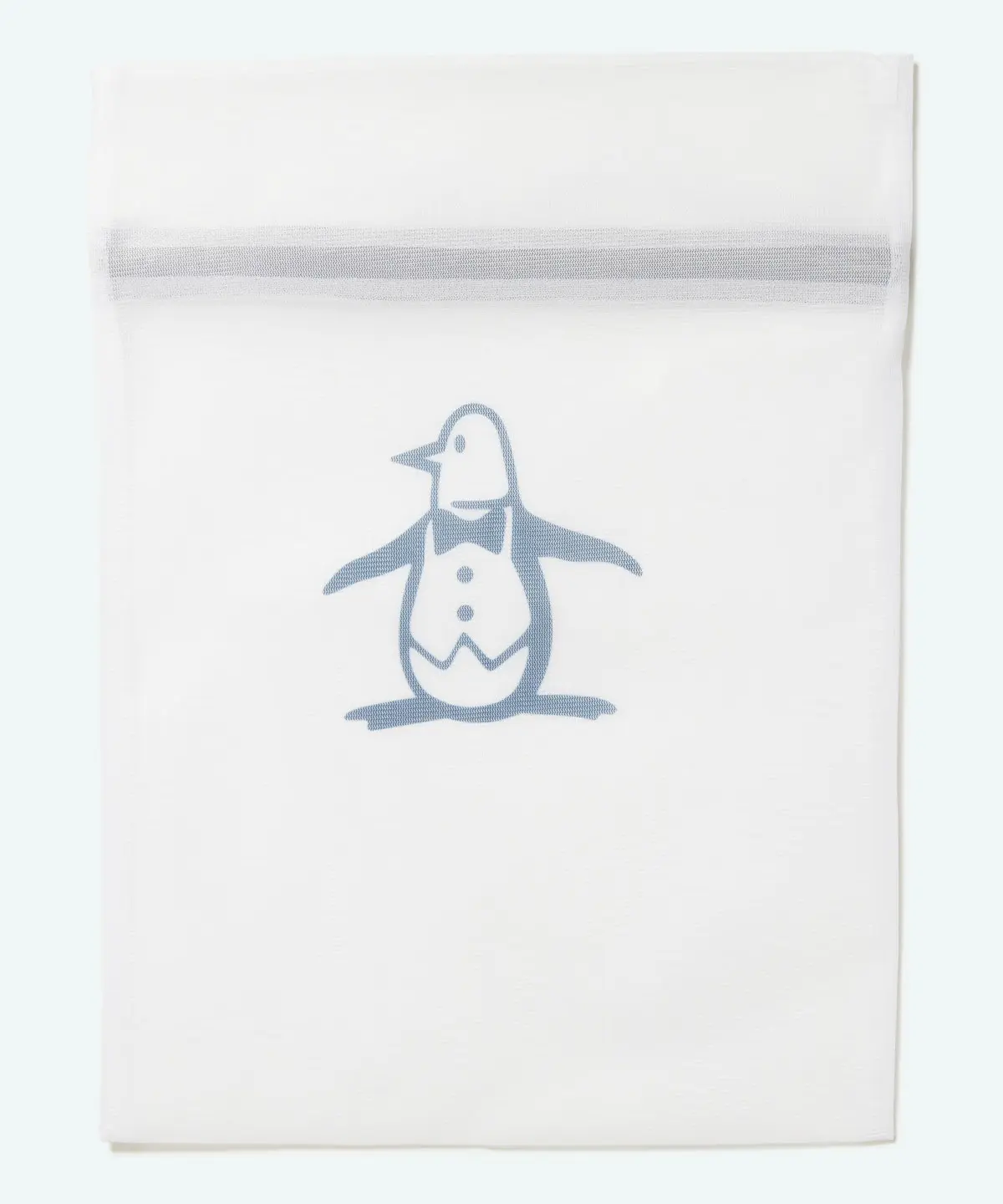 ランドリーネットのペンギン刺繍アップ