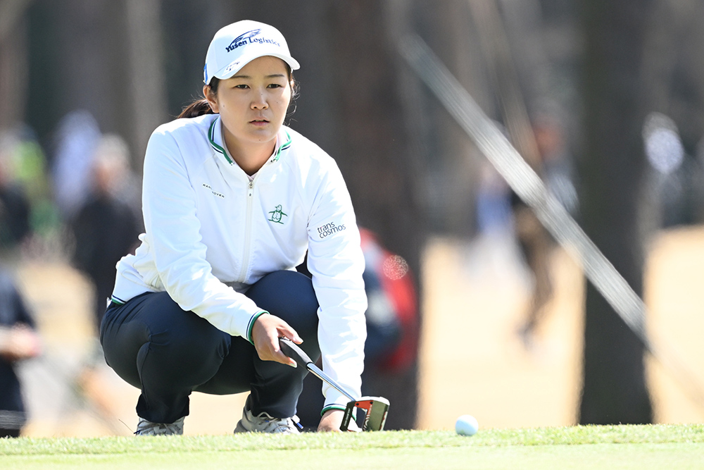 ギンガムチェックプリント半袖ポロシャツ