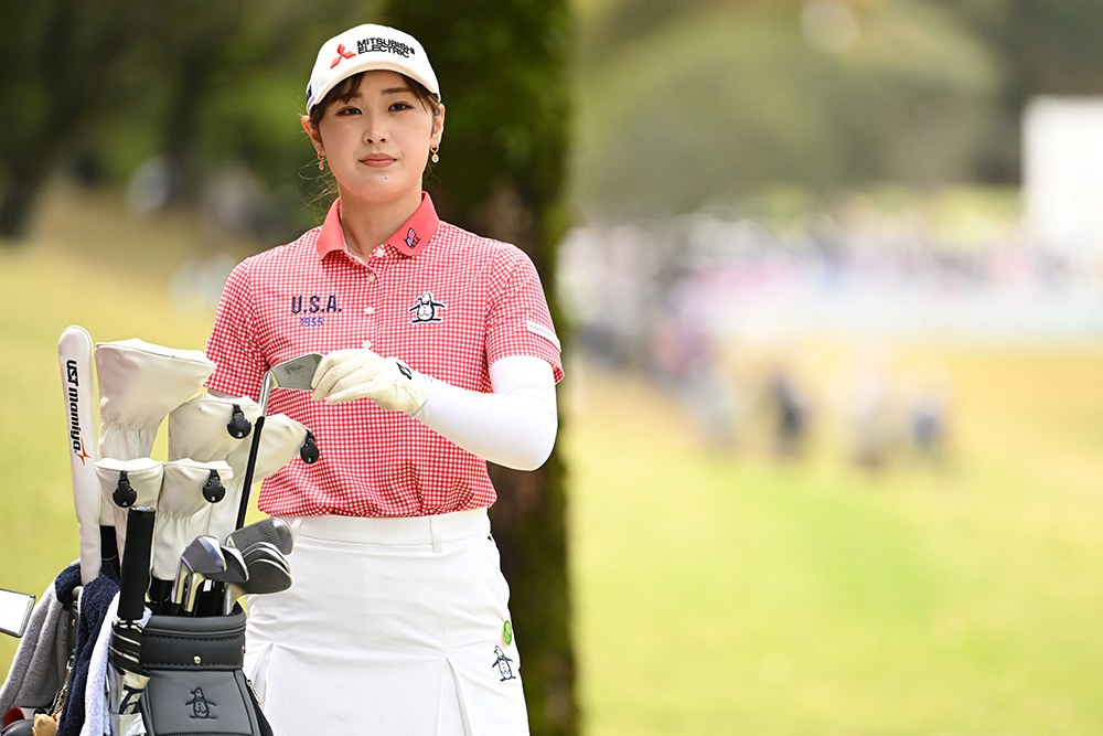 カラー杢カーディガン