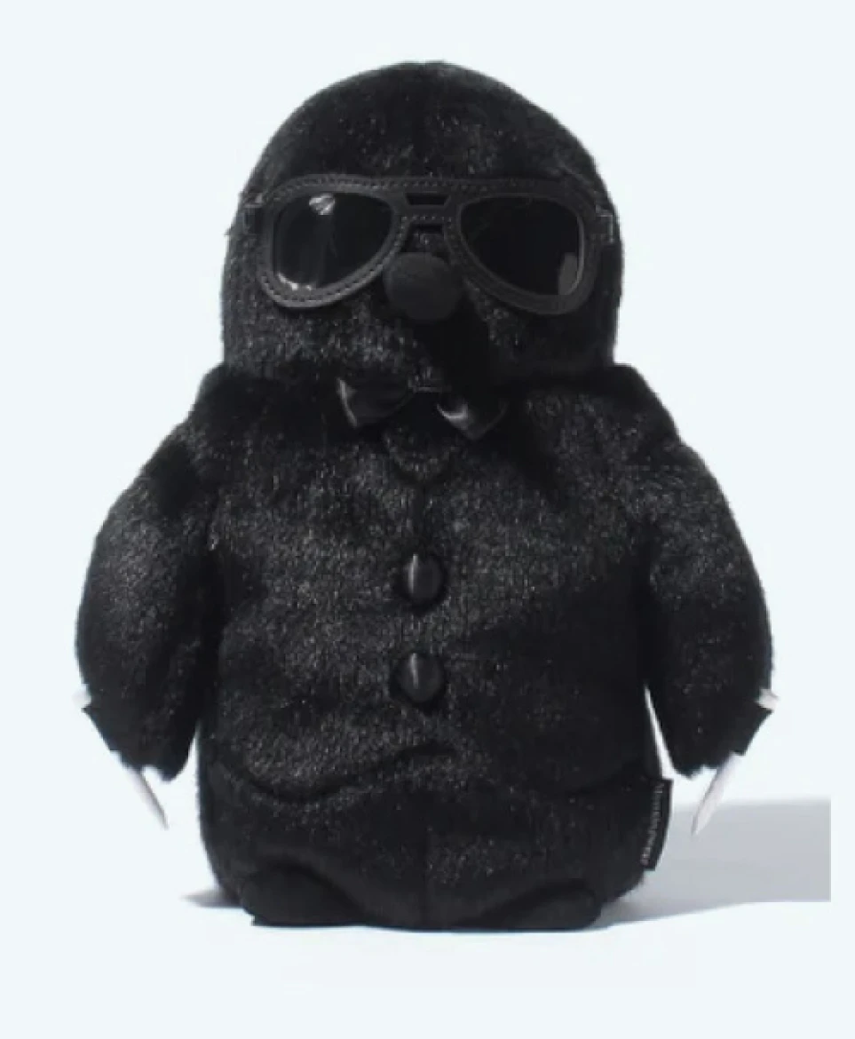 黒いペンギン ファーヘッドカバー(ドライバー用)