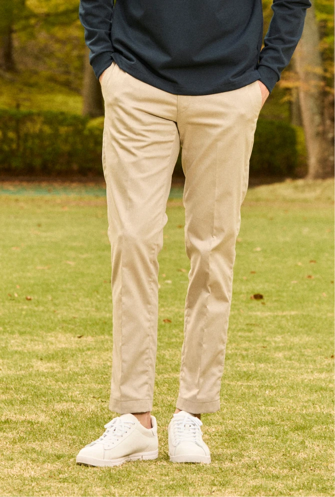 ツイルテーパードパンツ