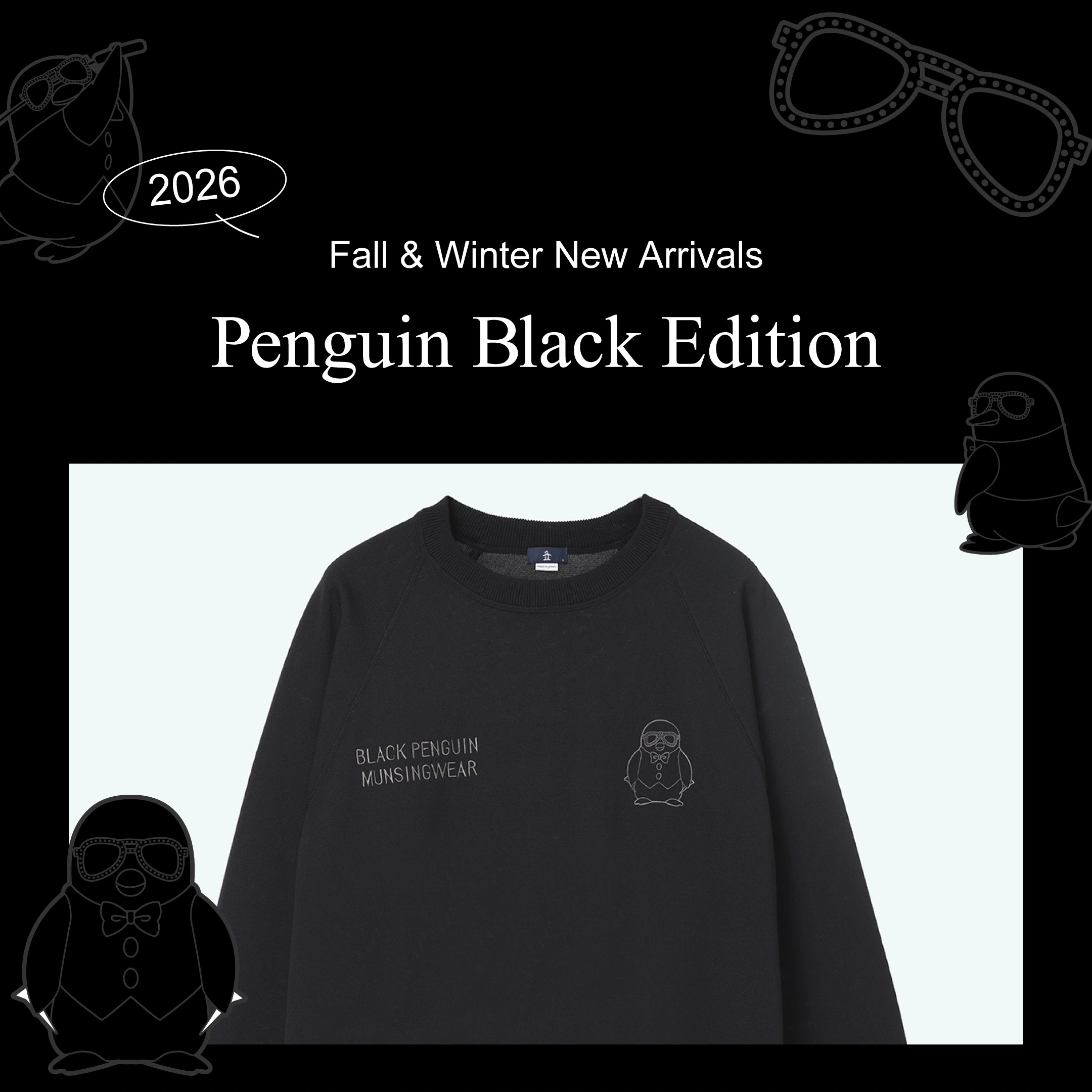 2026 Fall & Winter New Arrivals Penguin Black Edition