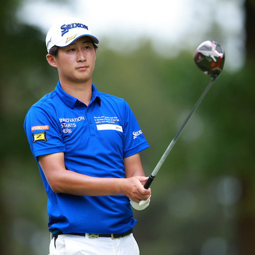 香妻陣一朗プロ、初優勝！  スリクソンバイデサント