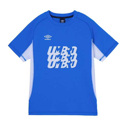 サッカーブランドアンブロのジュニアプラクティスシャツ｜吸汗/速乾/ストレッチ/サンスクリーン機能付き