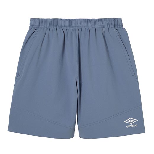 サッカーブランドアンブロのメンズ/レディース ストレッチウーブンハーフパンツ