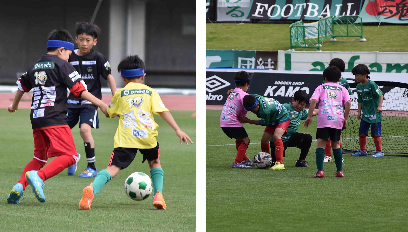 サッカーブランドアンブロの「プロテクトヘッドバンド」着用シーン5