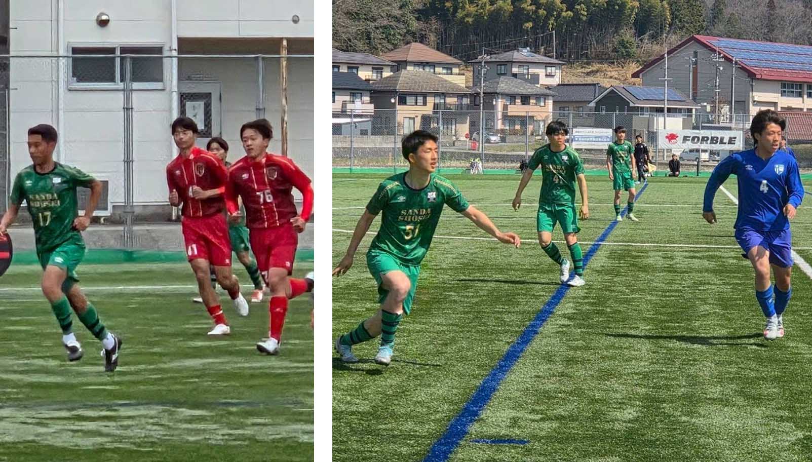 サッカーブランドアンブロのサッカーシューズ「アクセレイター」着用プレーシーン2