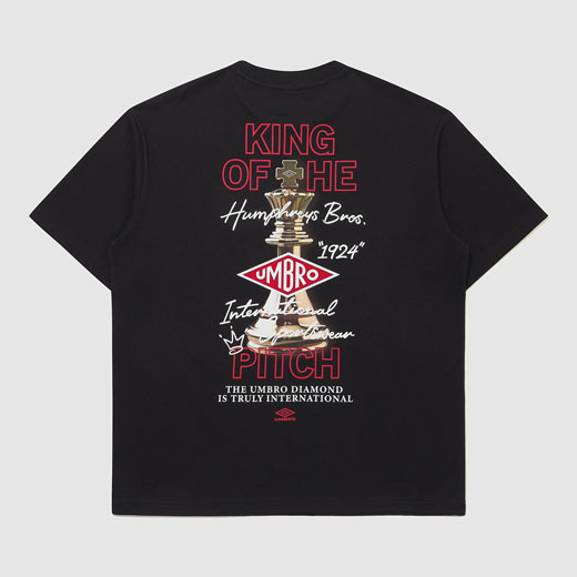 サッカーブランドアンブロのブラックのTシャツ｜メッシュ構造