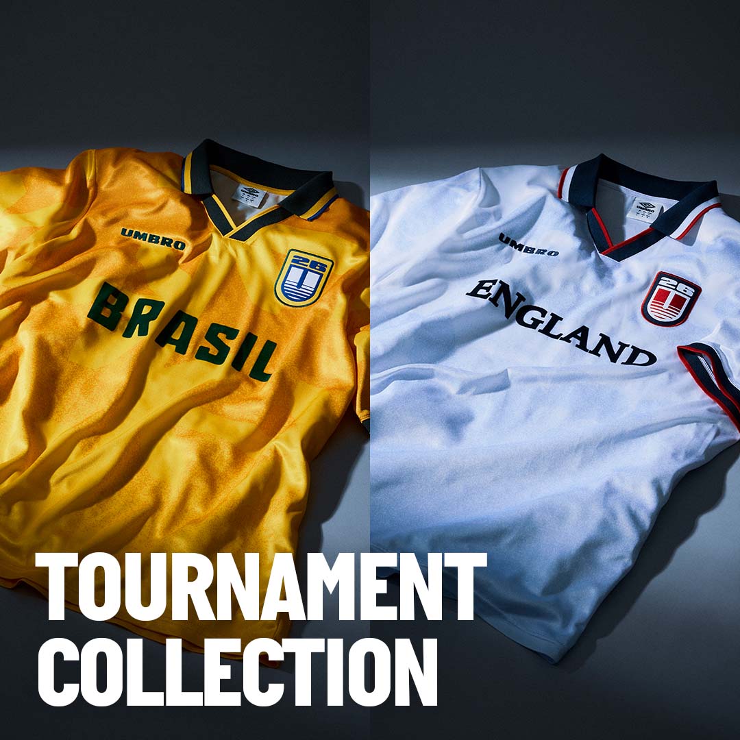 サッカーブランドアンブロのトーナメントコレクション新作アイテム販売開始｜サッカーやフットサル時だけでなく、スポーツミックススタイルとしても