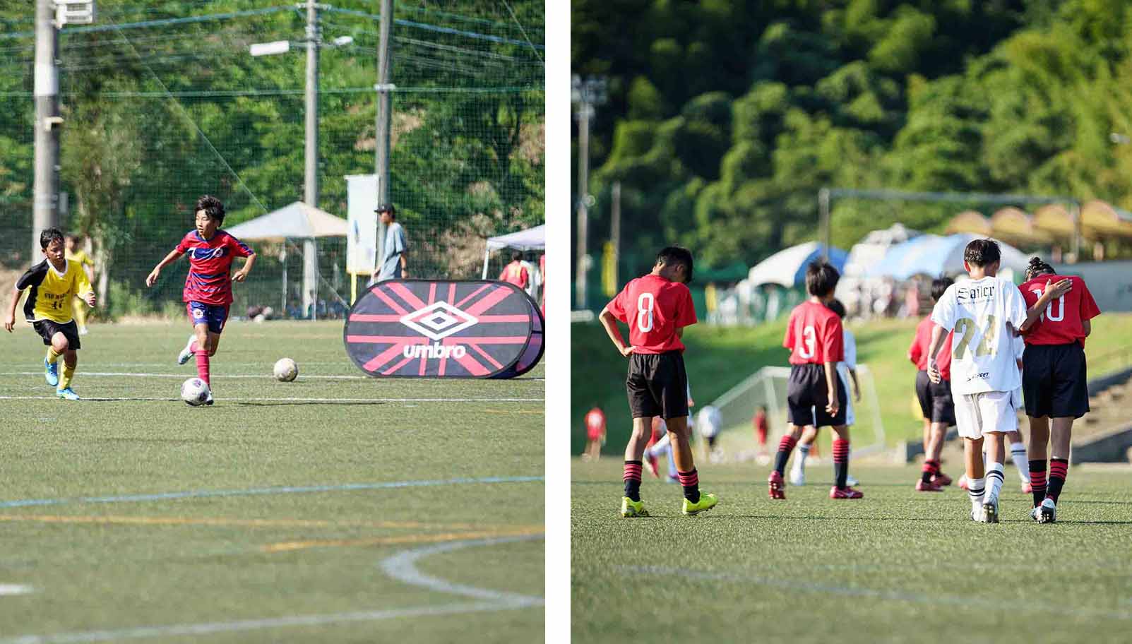 サッカーブランドアンブロ協賛の大会プレーシーン1